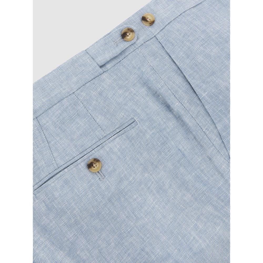 REISS Atlantic Linen-Twill Suit Trousers